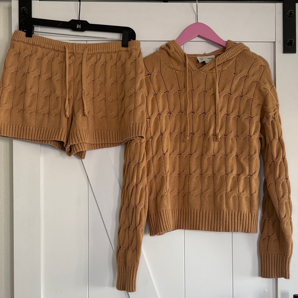 Anthropologie Saturday Sunday Sweater Ellyn Cable Knit Set - Picture 3 of 11